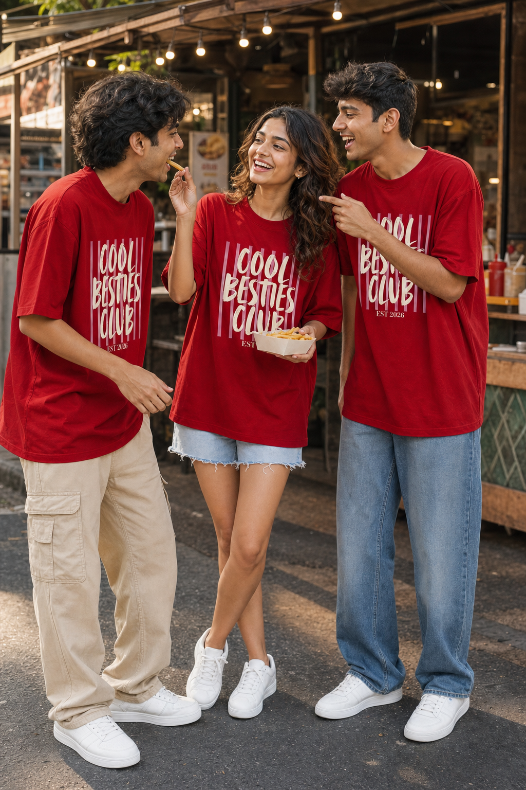Cool Besties Club Unisex Matching T-Shirts – 01 Limited Red Friends