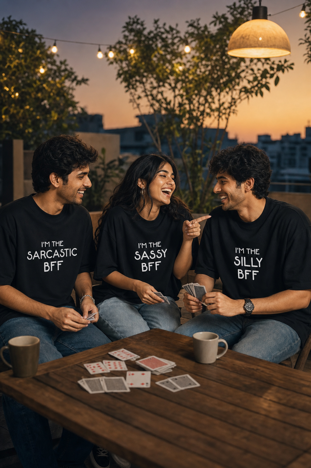 Sassy BFF / Silly BFF / Sarcastic BFF Unisex Matching T-Shirts – 07 matte black bff lifestyle