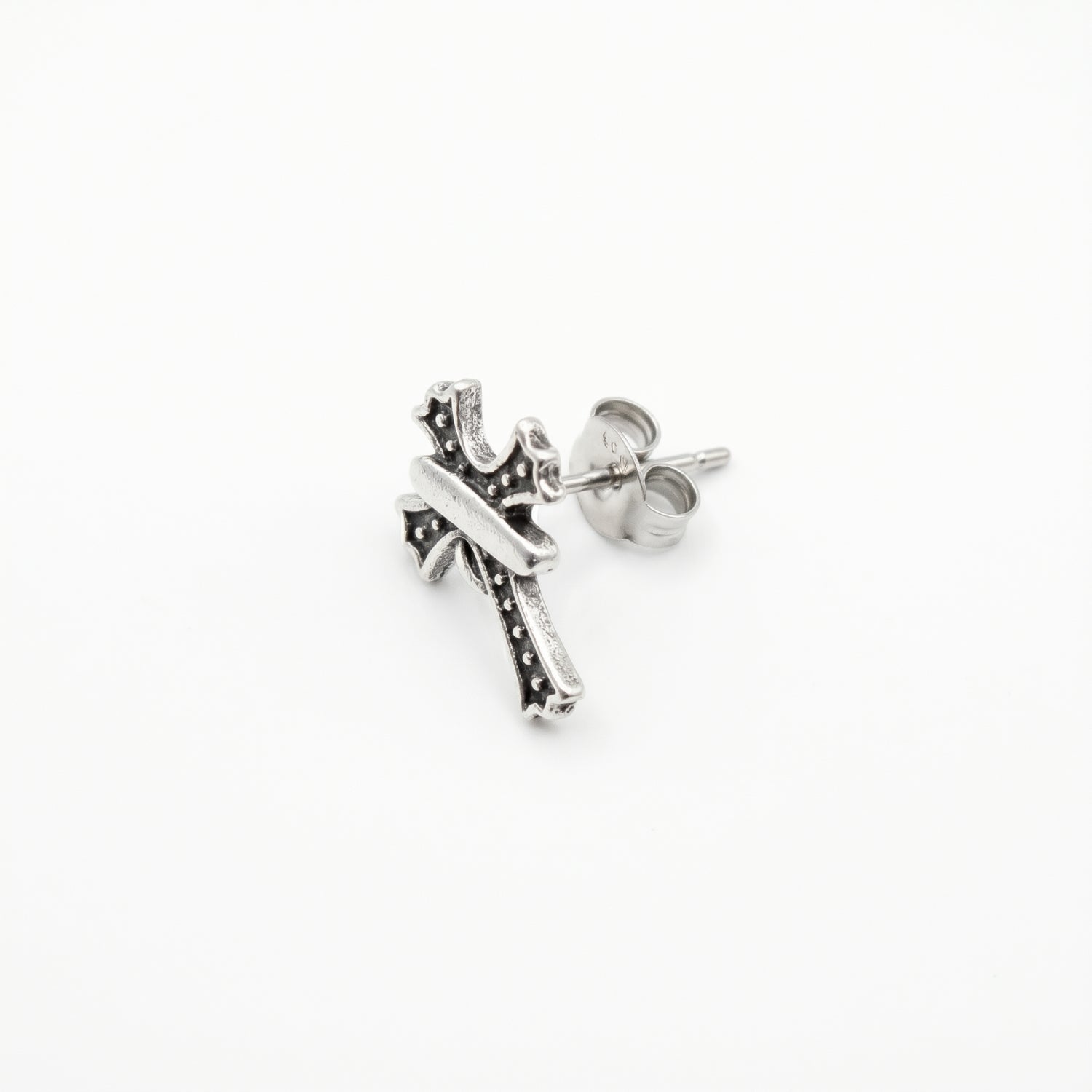 The Gothic Cross Studs ( Pair )