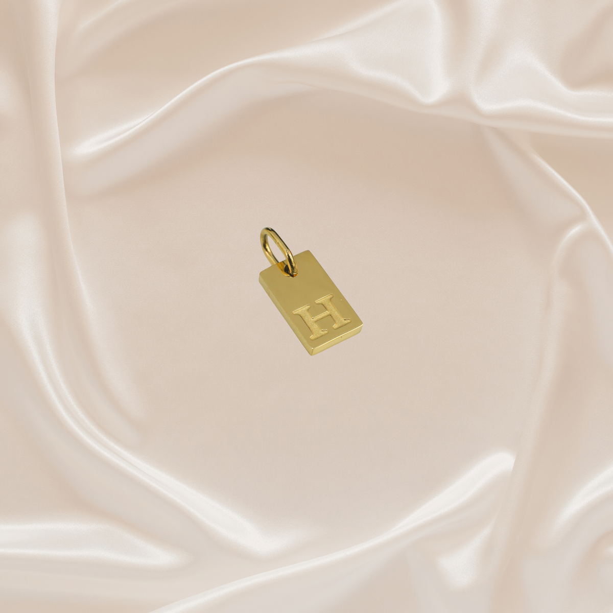 Dainty Alphabet Charm Gold - H
