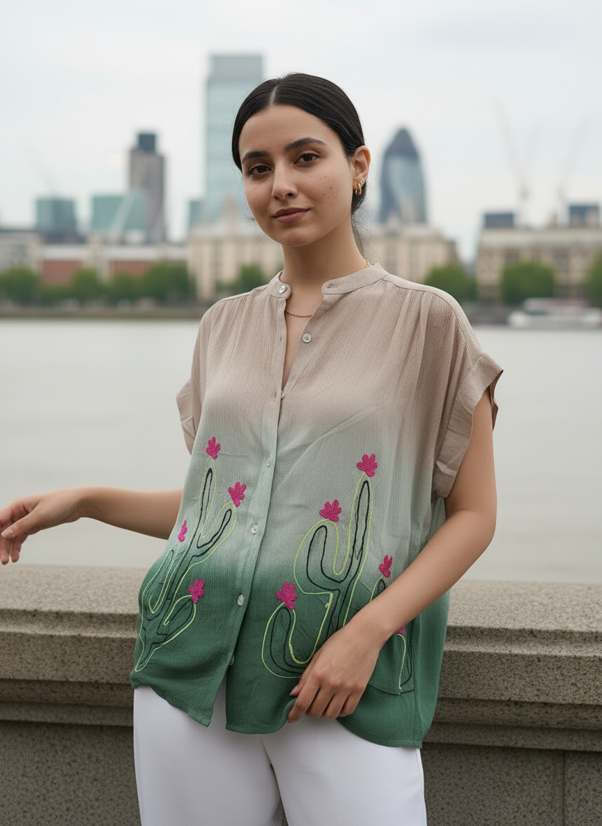 Oasis Bloom Tie-Dye Shirt