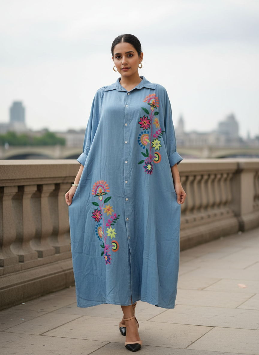 Artisan Meadow Duster Dress