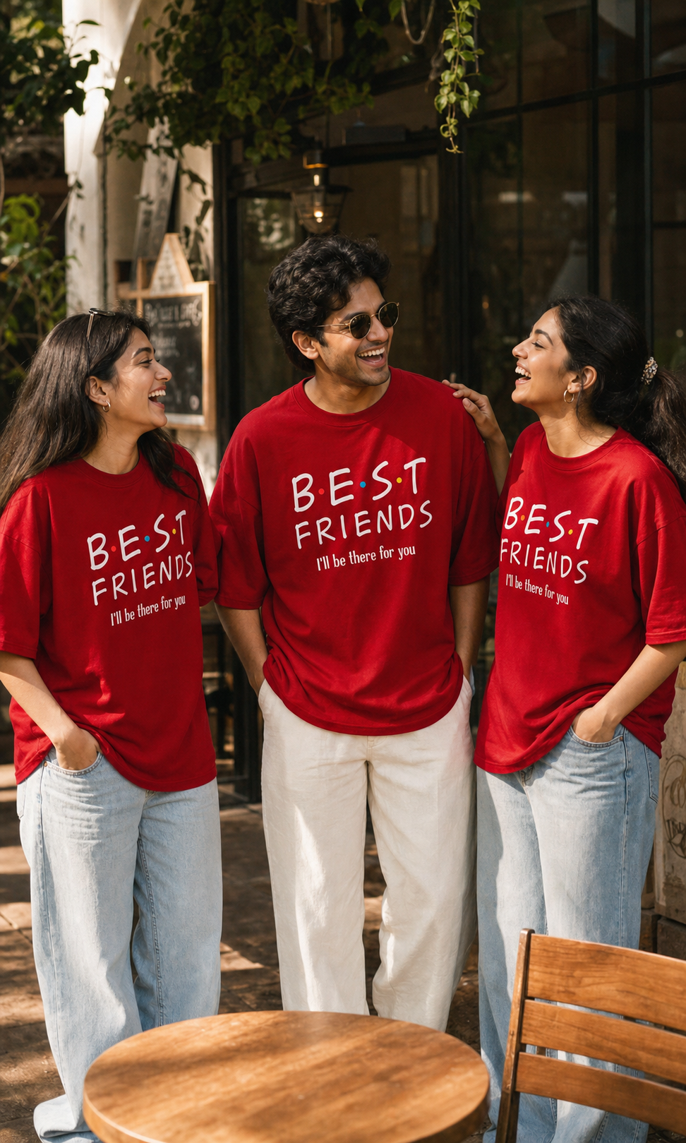 B.E.S.T F.R.I.E.N.D.S – I'll Be There for You Unisex Matching T-Shirts – Best Friends I ll be there for you Oversized Limited Red