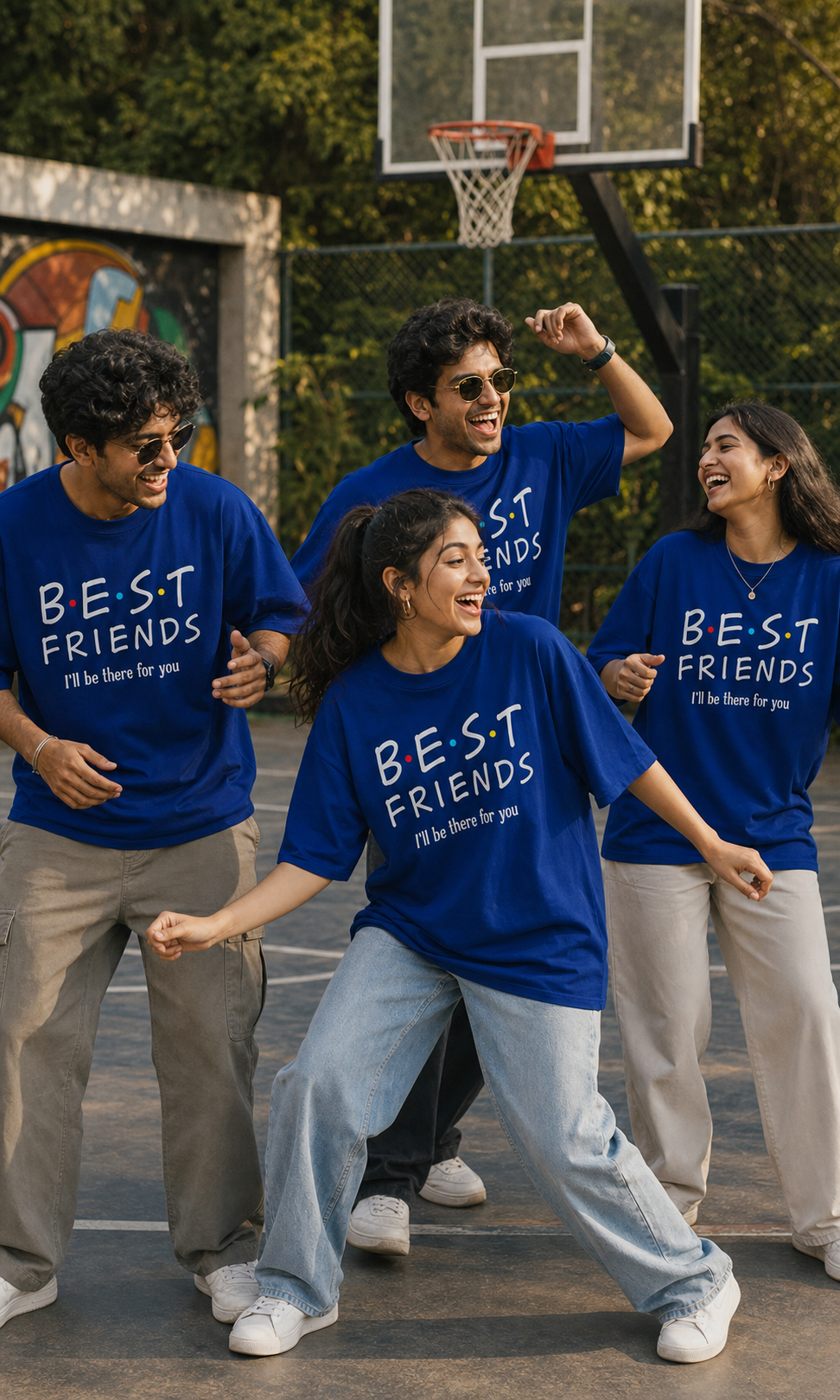 B.E.S.T F.R.I.E.N.D.S – I'll Be There for You Unisex Matching T-Shirts – Best Friends I ll be there for you Oversized Royal Blue