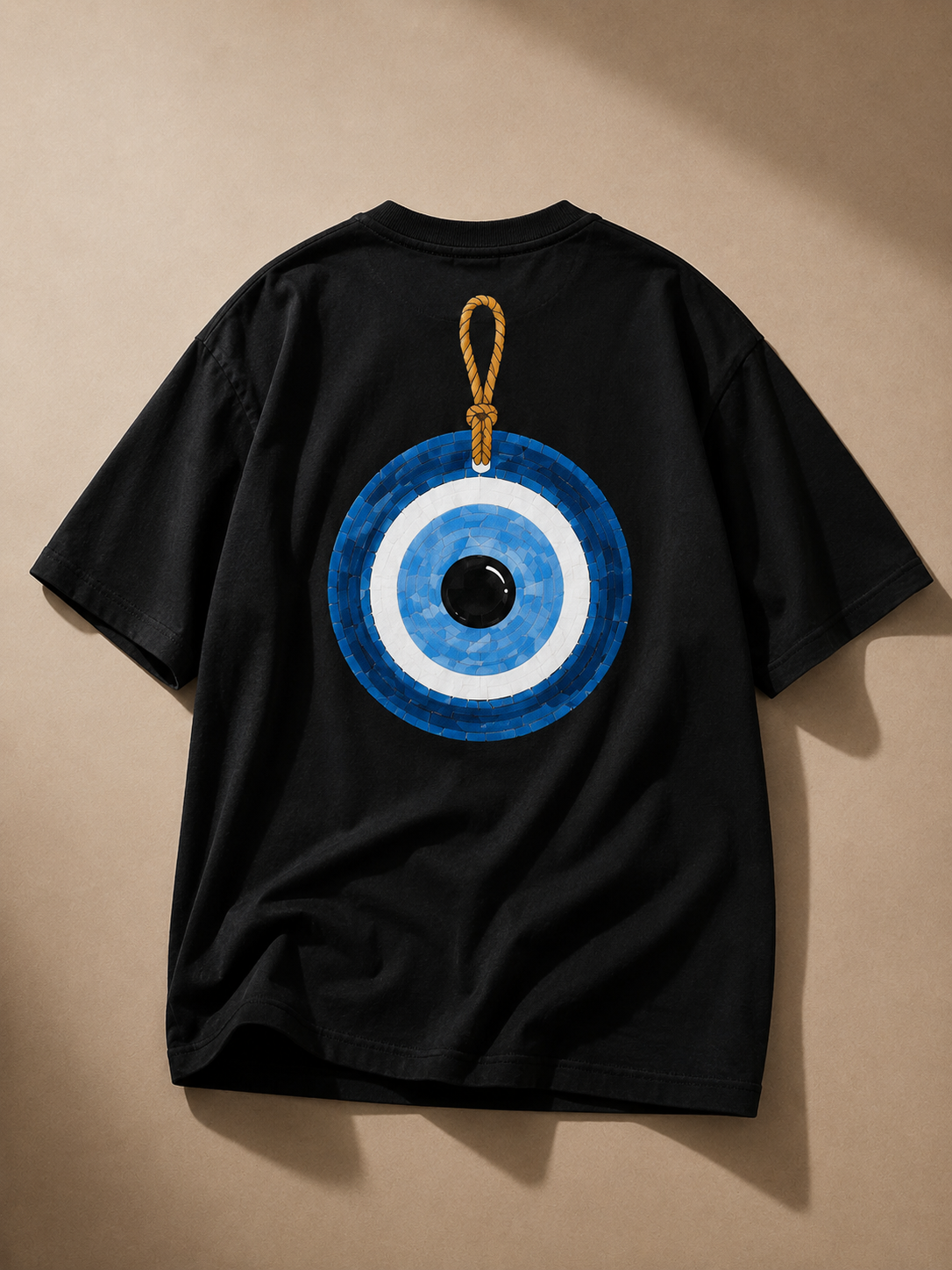 Evil Eye Charm Unisex Oversized Tee