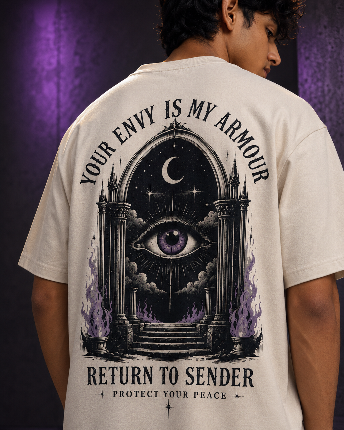 Return To Sender Evil Eye Oversized T-Shirt
