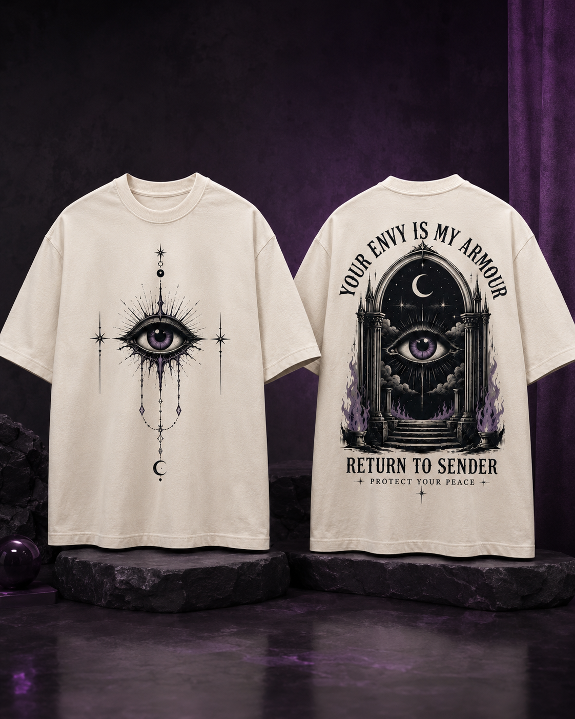 Return To Sender Evil Eye Oversized T-Shirt