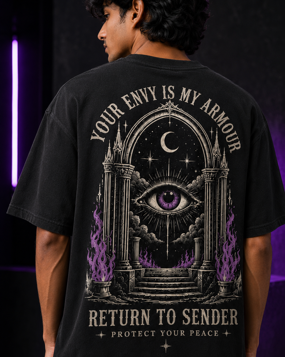 Return To Sender Evil Eye Oversized T-Shirt