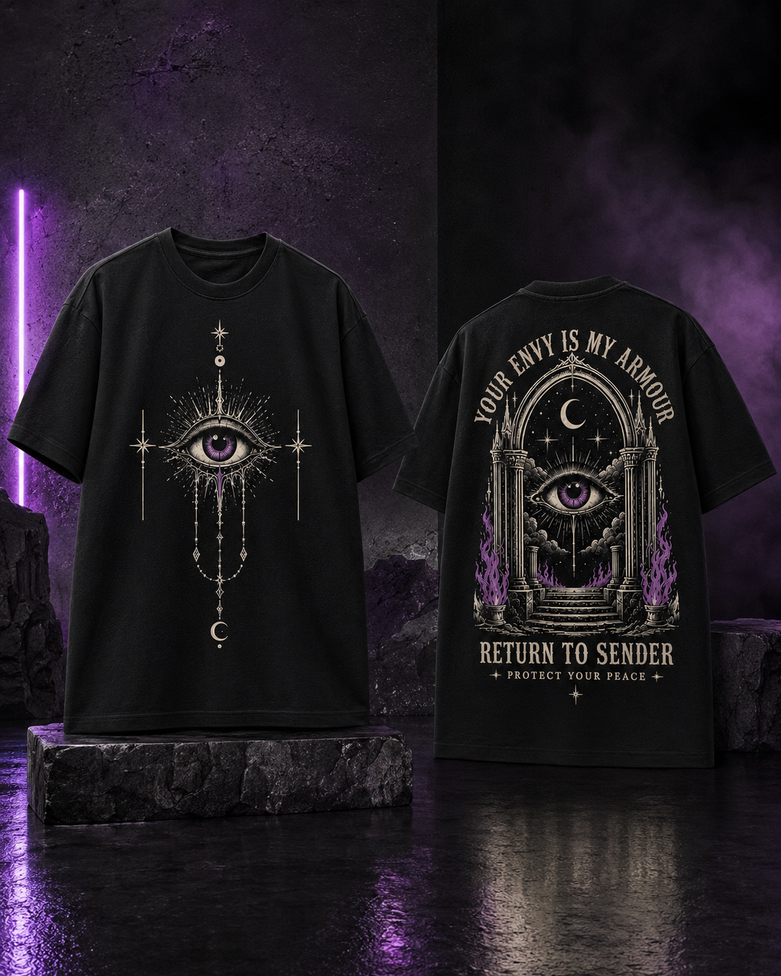Return To Sender Evil Eye Oversized T-Shirt