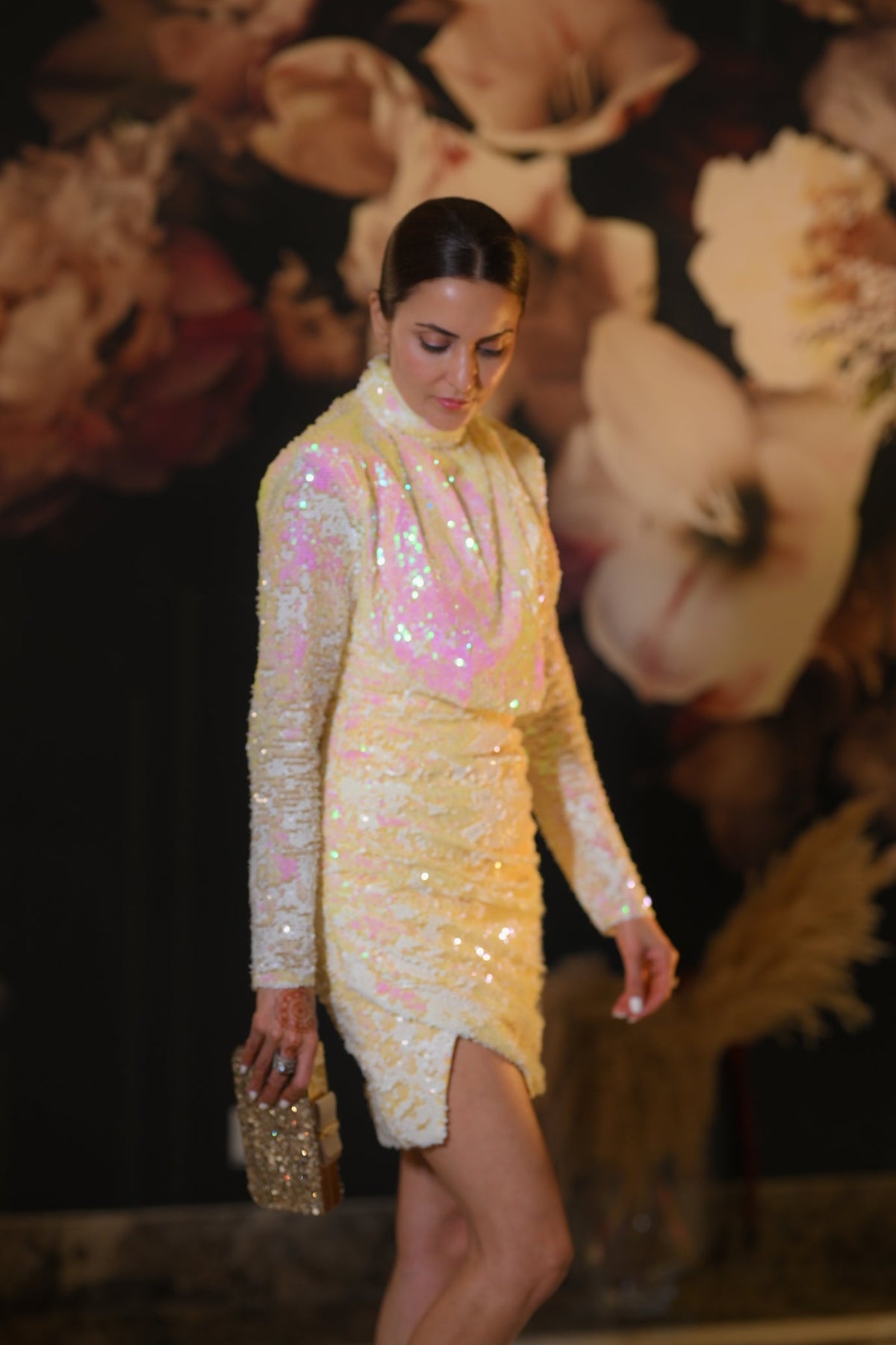 Yellow sequins dress – photo 8