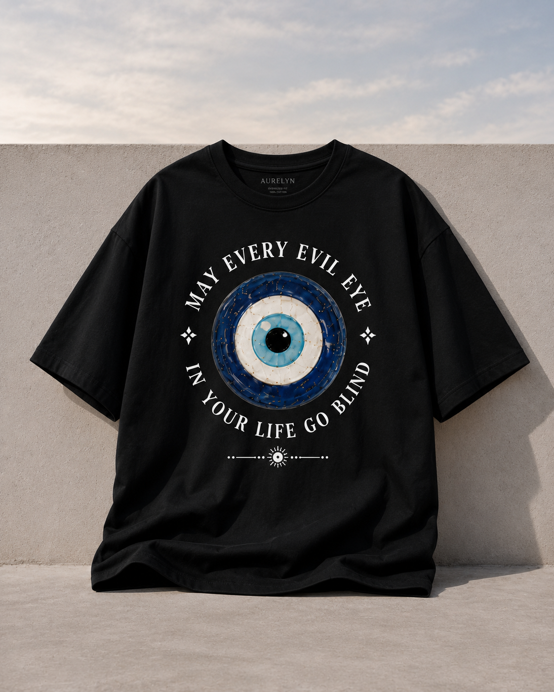 Evil Eye Go Blind Unisex Oversized Tee