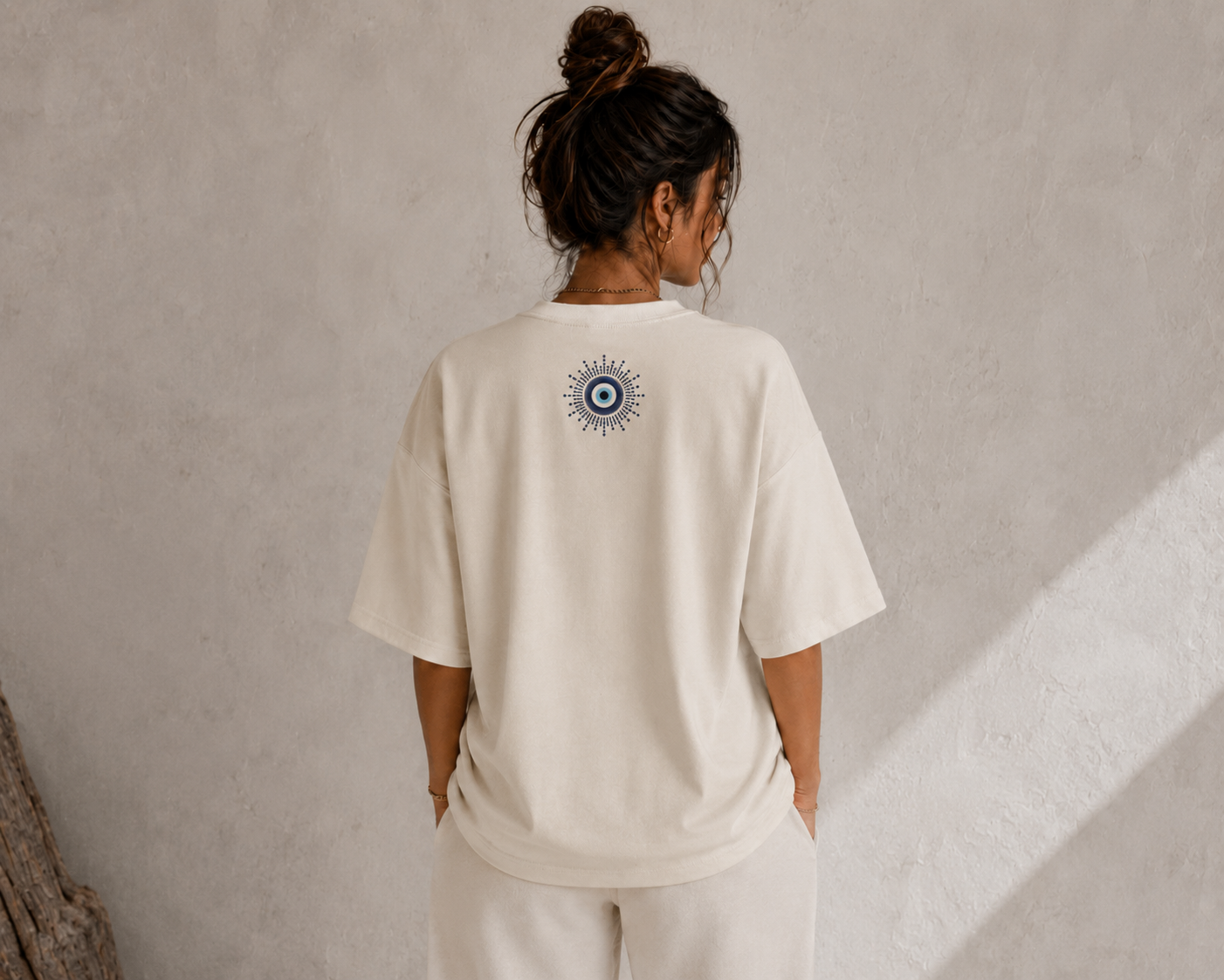 Evil Eye Go Blind Unisex Oversized Tee