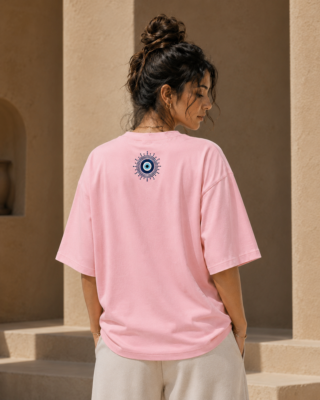 Evil Eye Go Blind Unisex Oversized Tee