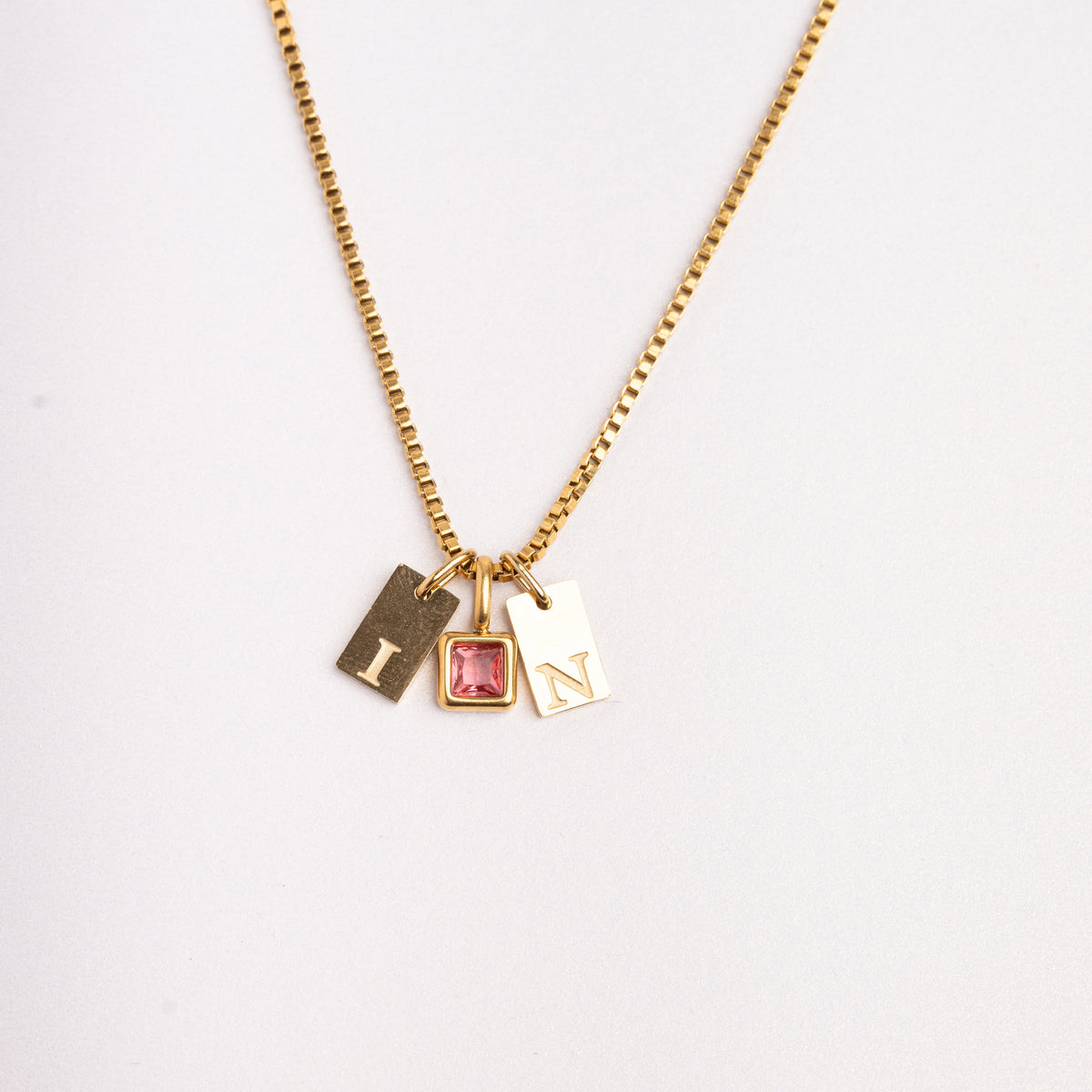 Dainty Alphabet String - Gold