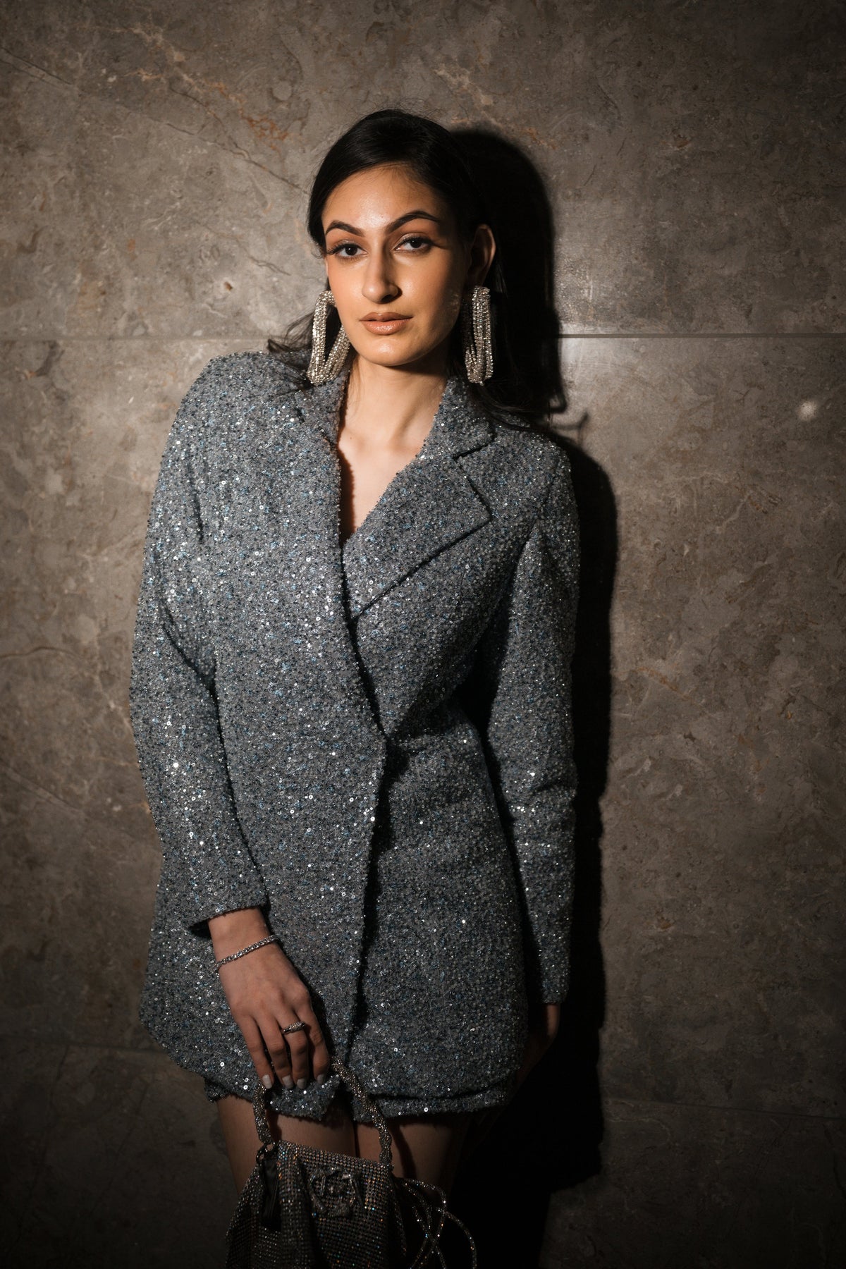 Silver sequins blazer set – photo 7