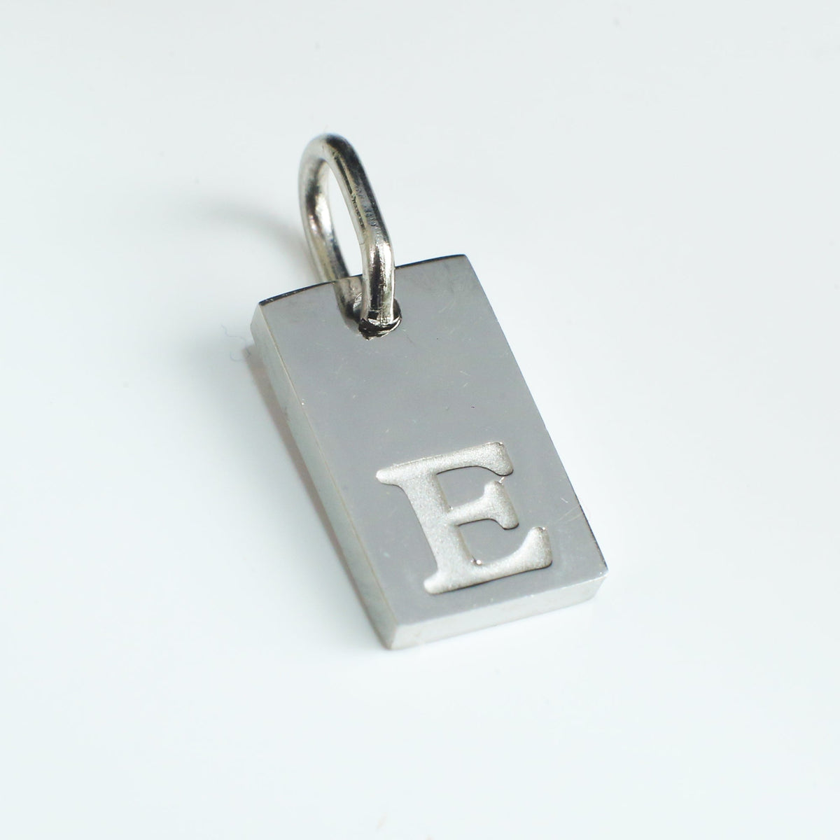 Dainty Alphabet Charm Silver - E