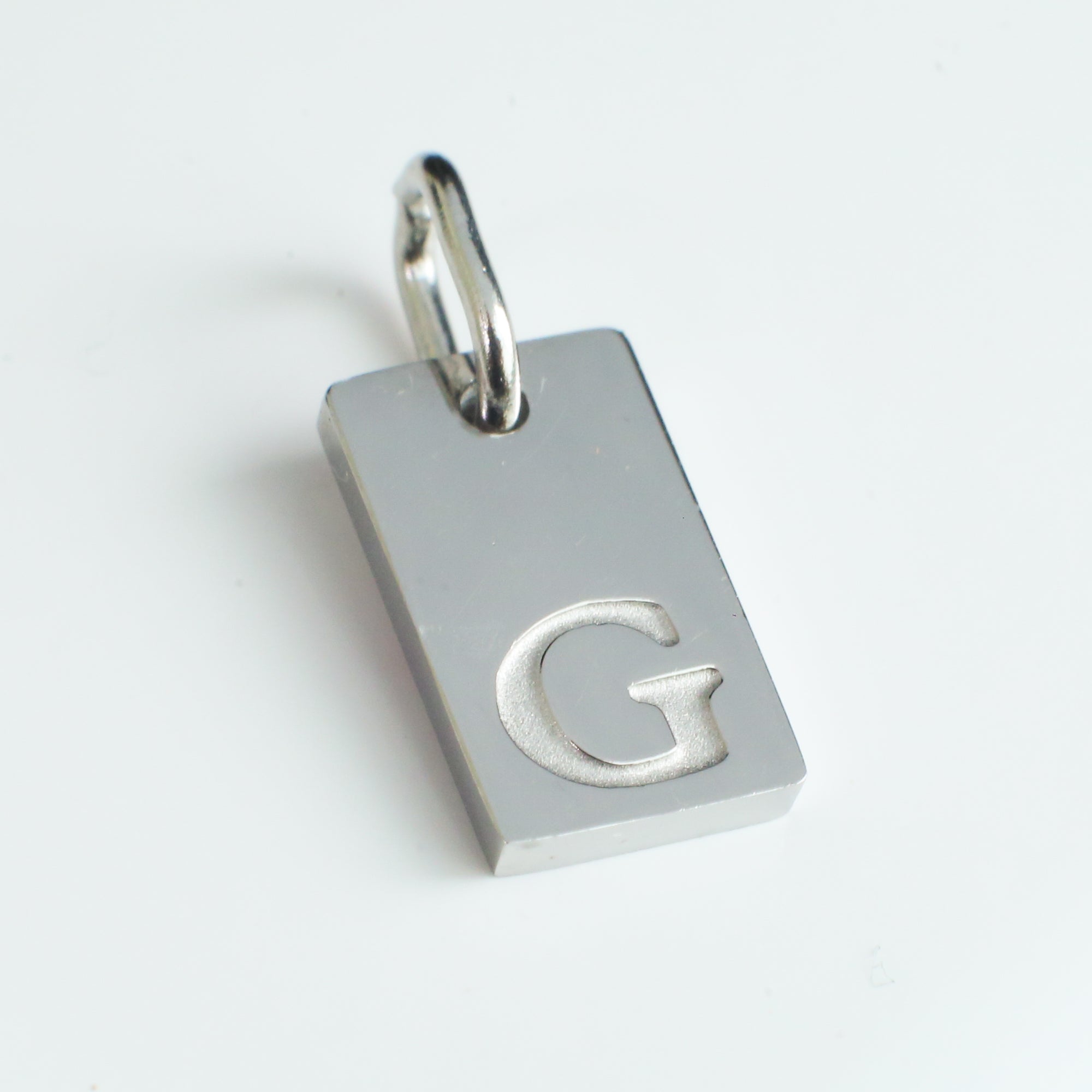 Dainty Alphabet Charm Silver - G
