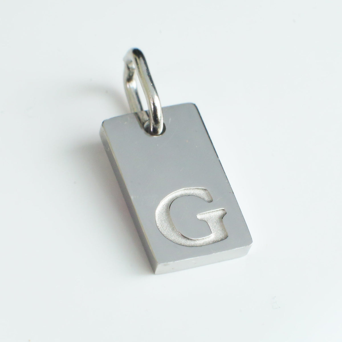Dainty Alphabet Charm Silver - G