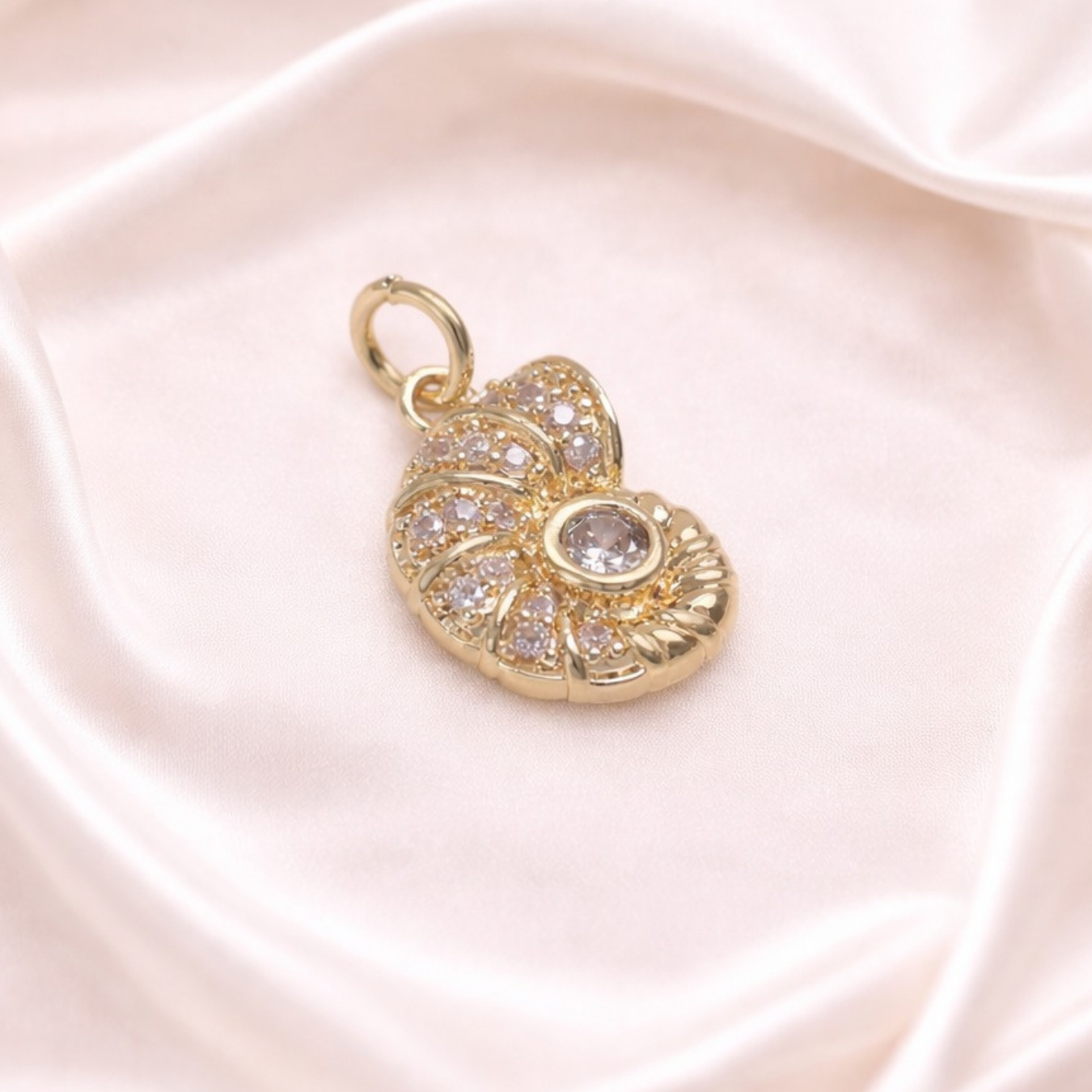 The Studded Shell Charm