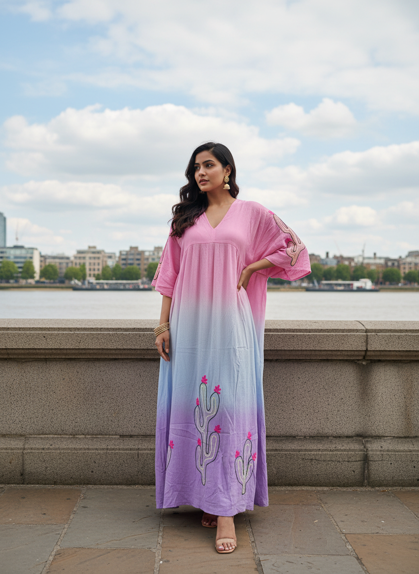 Twilight Flora Ombre Maxi Dress