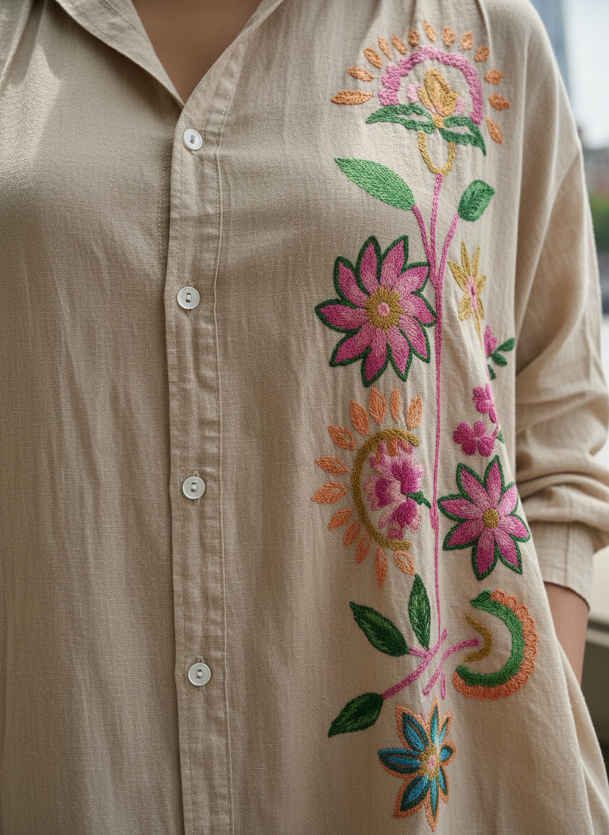 Artisan Meadow Duster Dress