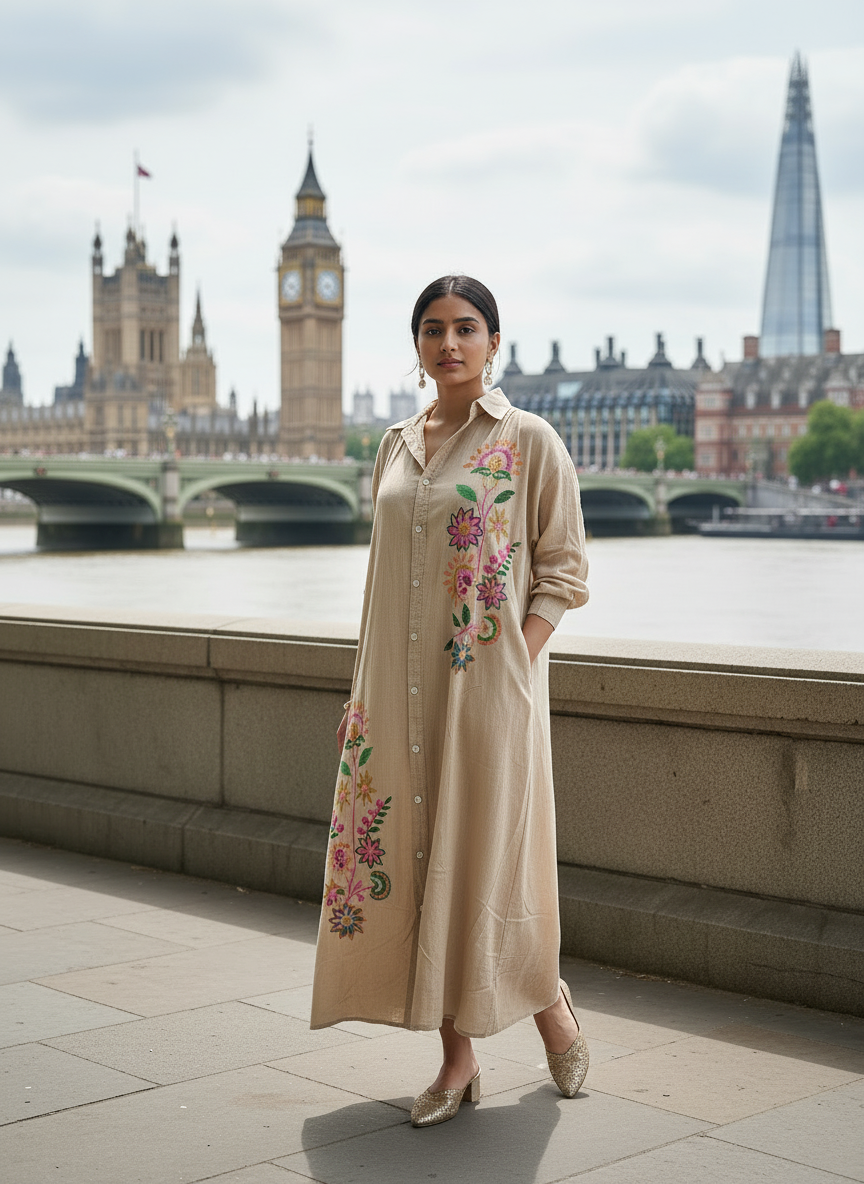Artisan Meadow Duster Dress