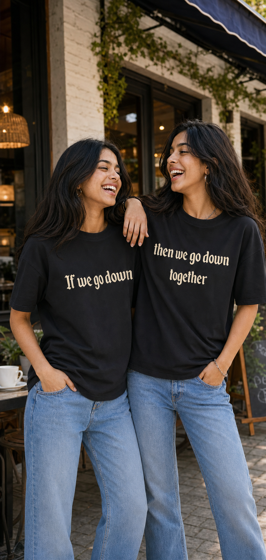 If We Go Down, Then We Go Down Together Unisex Matching T-Shirts – codex clipboard d09bcec7 d062 405a a7ee 536582378850 Black