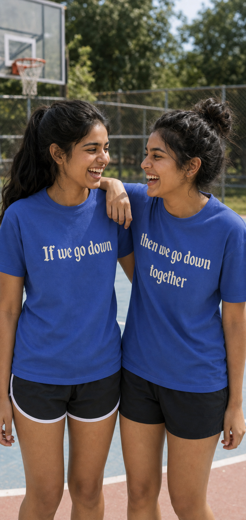 If We Go Down, Then We Go Down Together Unisex Matching T-Shirts – codex clipboard d09bcec7 d062 405a a7ee 536582378850 Blue