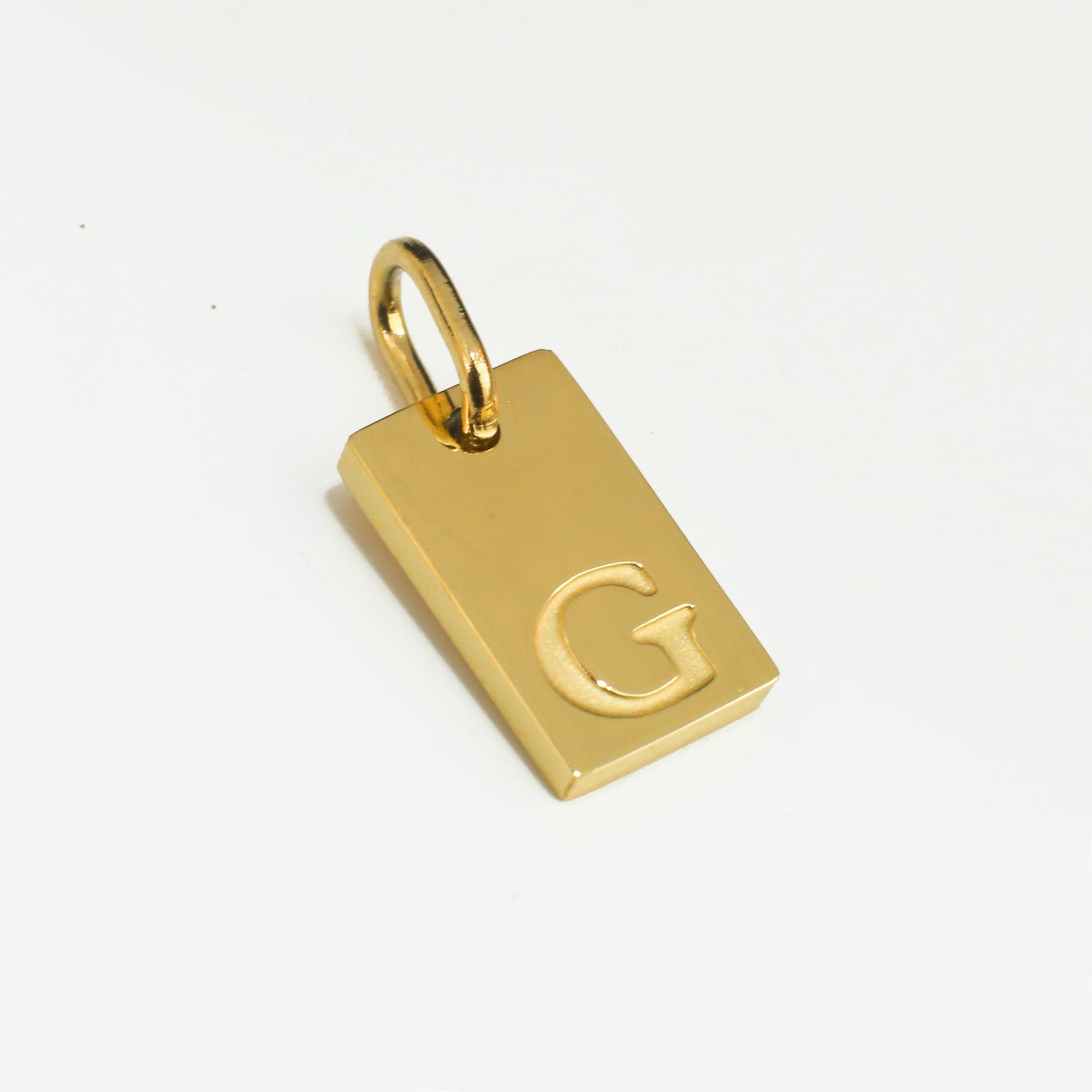 Dainty Alphabet Charm Gold - G
