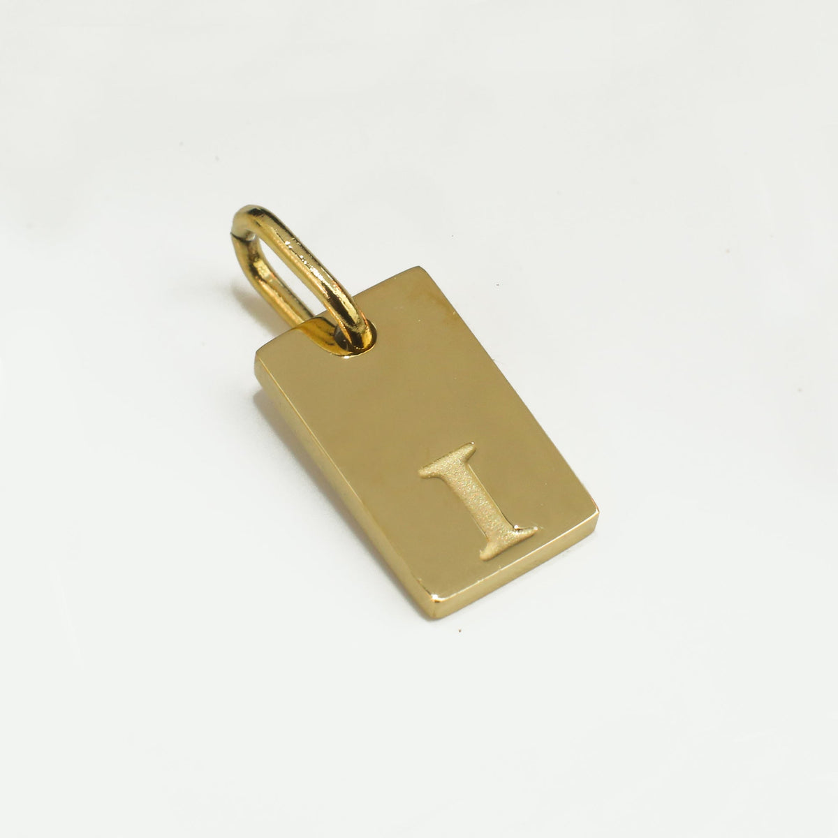 Dainty Alphabet Charm Gold - I