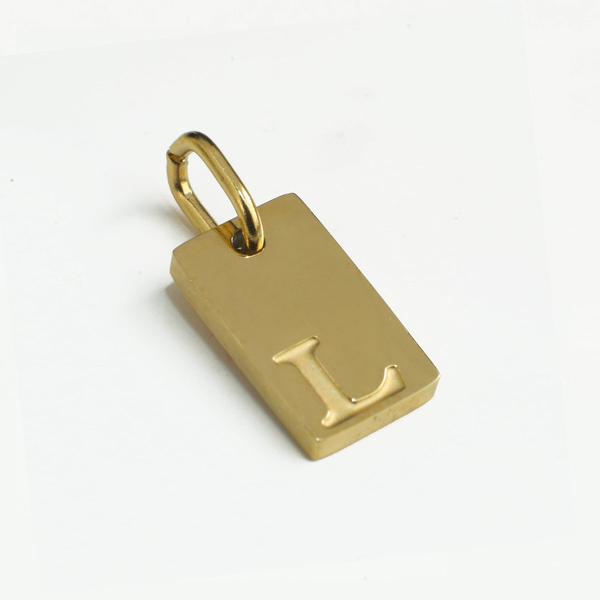 Dainty Alphabet Charm Gold - L