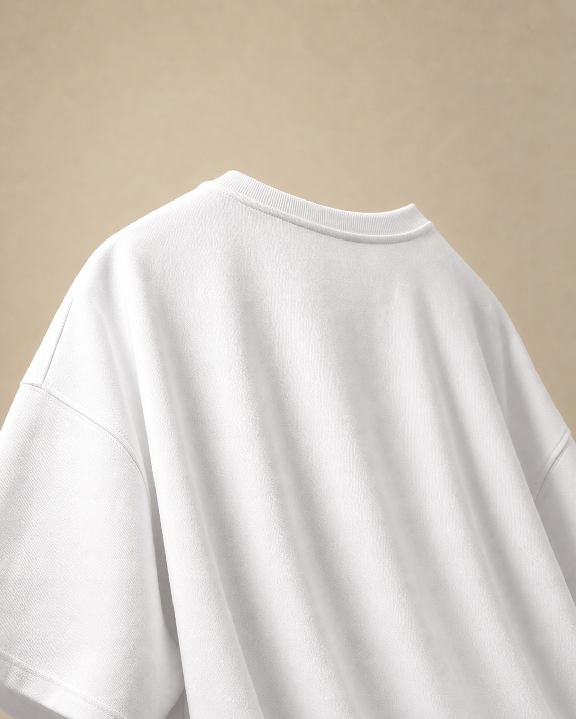 Not A Morning Person Unisex Oversized Tee in white - back
