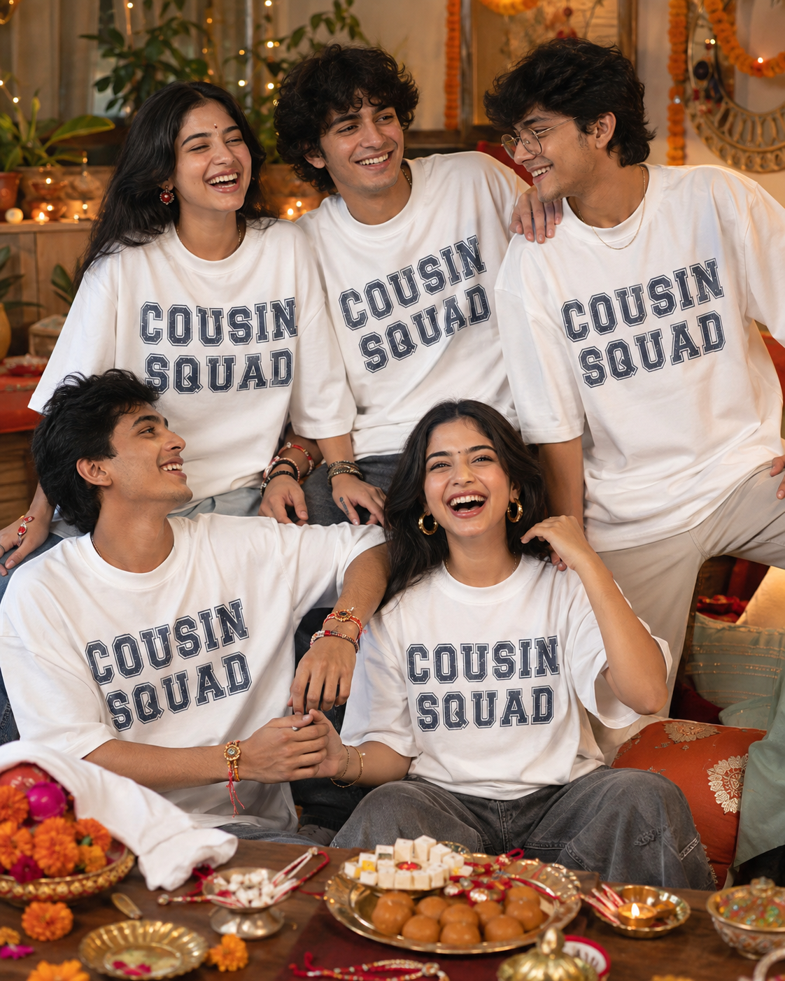 Cousin Squad Personalised Unisex T-Shirt - Oversized - featured view