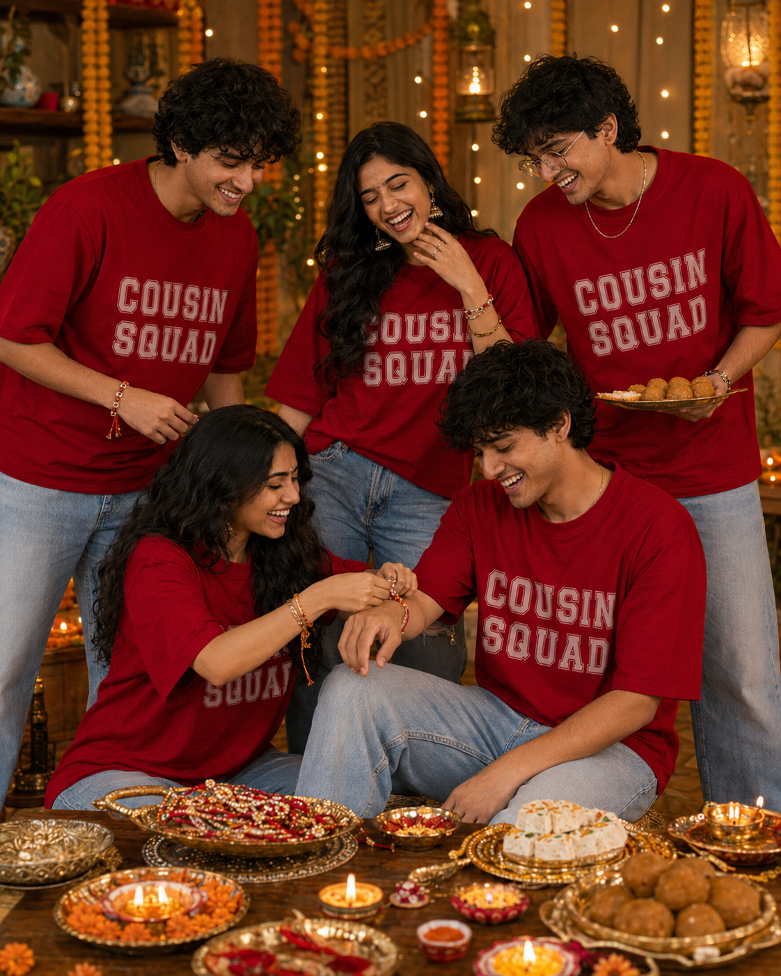 Cousin Squad Personalised Unisex T-Shirt - Oversized - product gallery