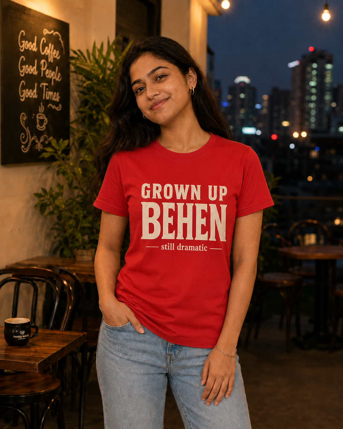 Grown Up Bhai / Grown Up Behen Personalised Unisex T-Shirt - Regular Fit - product gallery