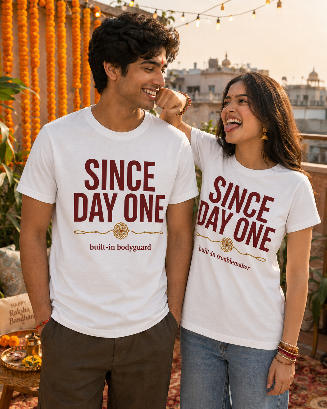 Since Day One - Built-In Bodyguard / Troublemaker Personalised Unisex T-Shirt - Regular Fit - product gallery
