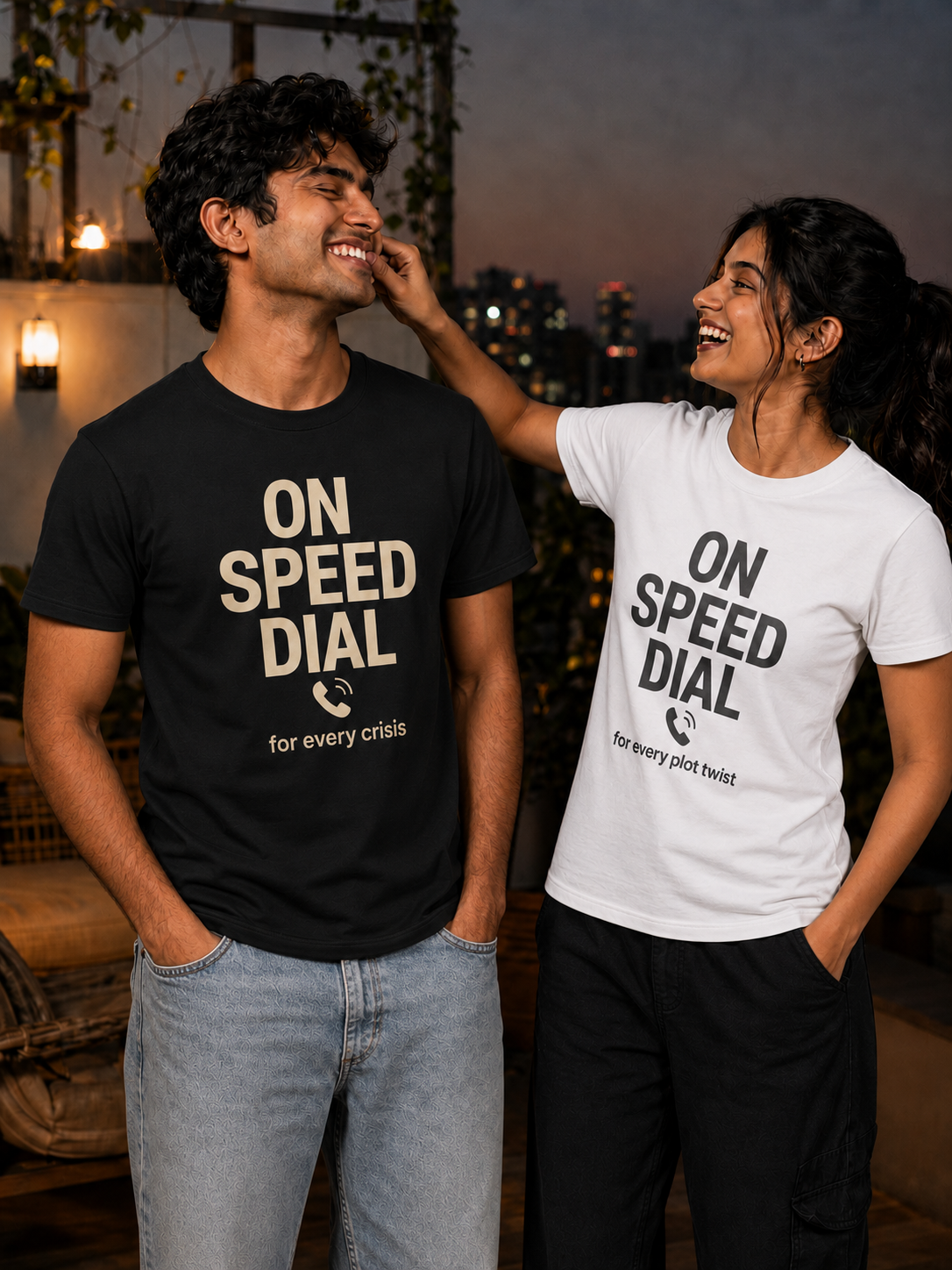 Speed Dial - Call Brother / Call Sister Personalised Unisex T-Shirt - Regular Fit - product gallery