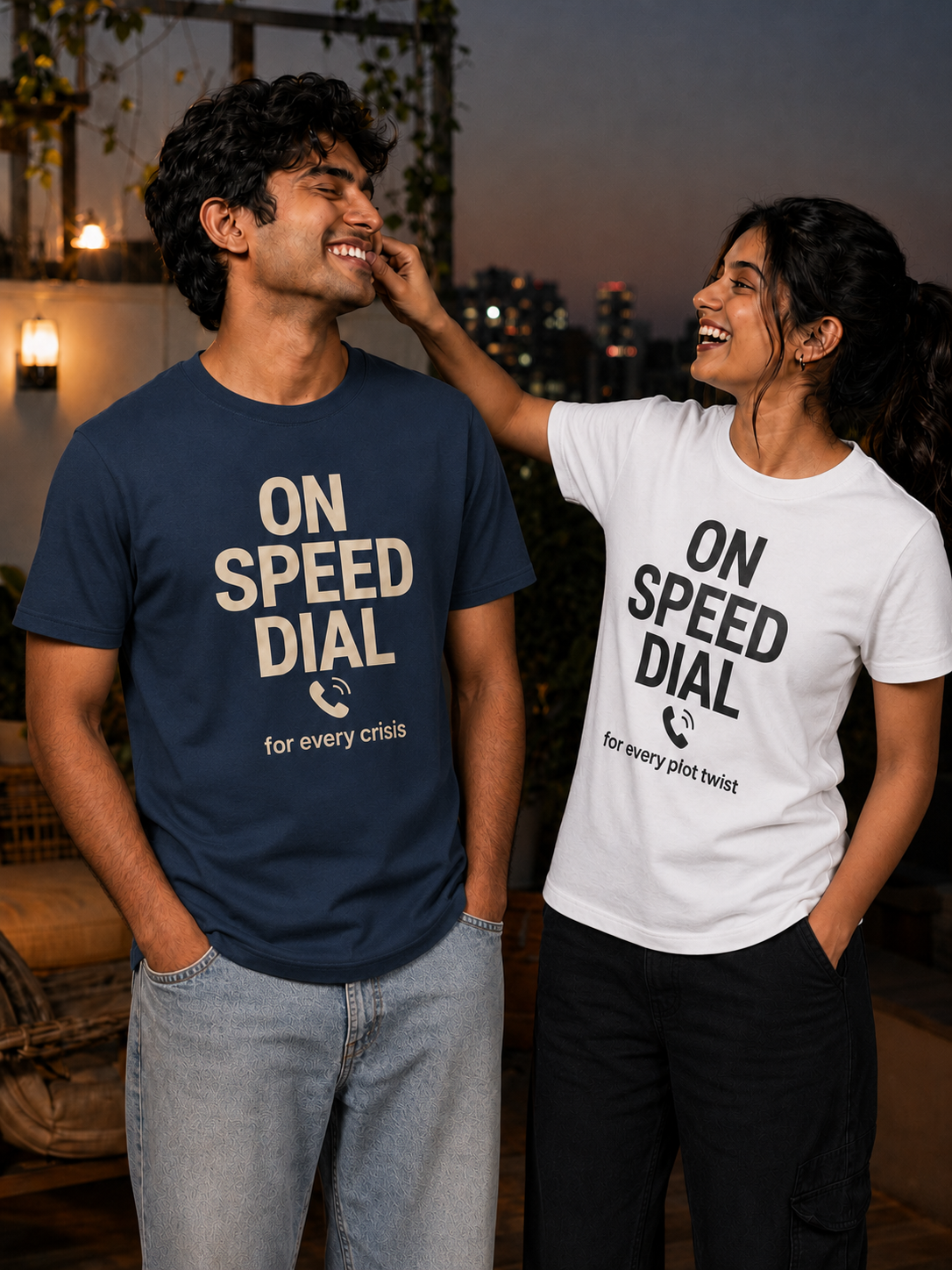 Speed Dial - Call Brother / Call Sister Personalised Unisex T-Shirt - Regular Fit - product gallery