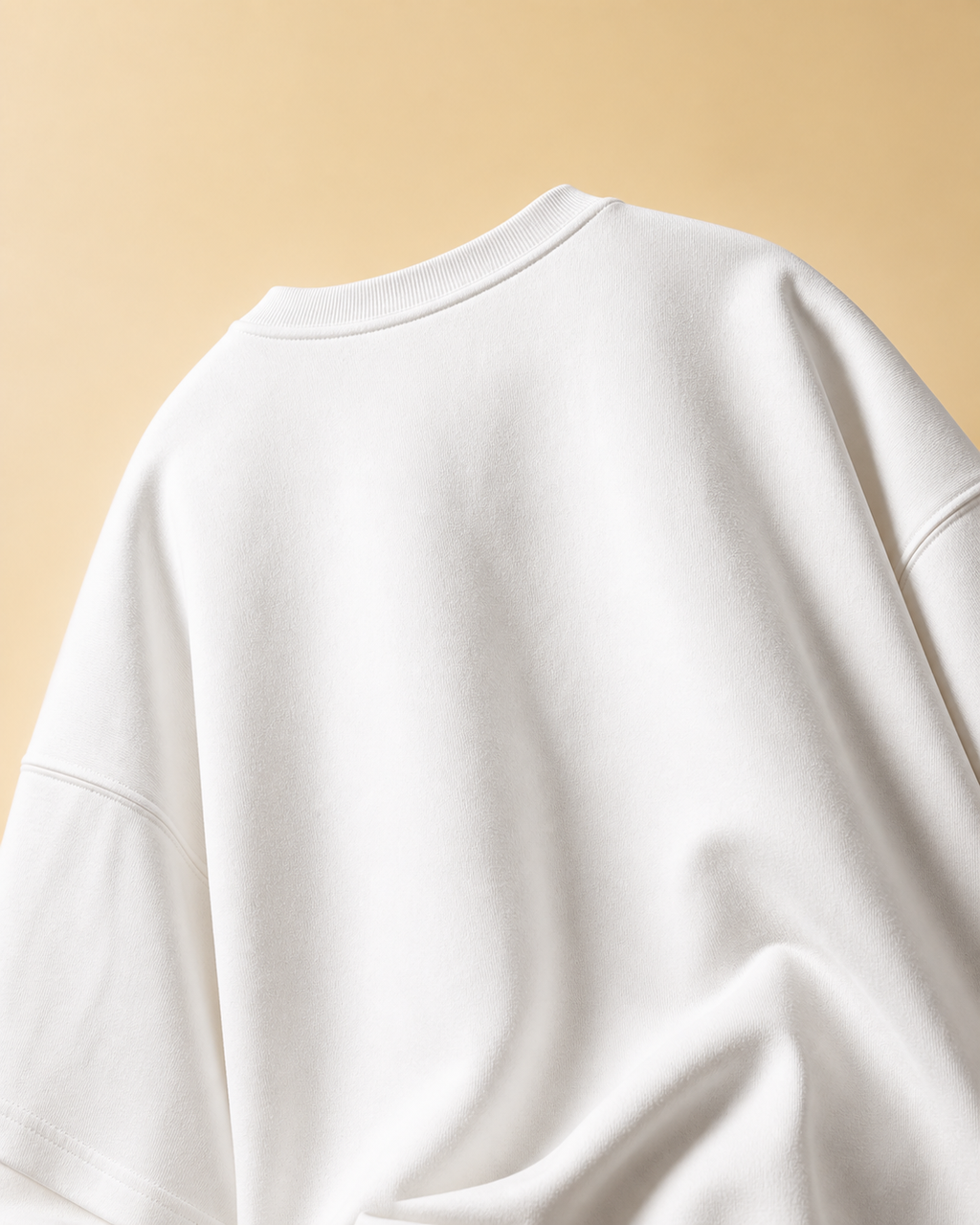 Sloffee Unisex Oversized Tee in white - back