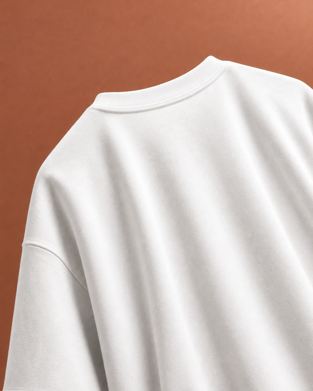 The Coffees Unisex Oversized Tee in white - back
