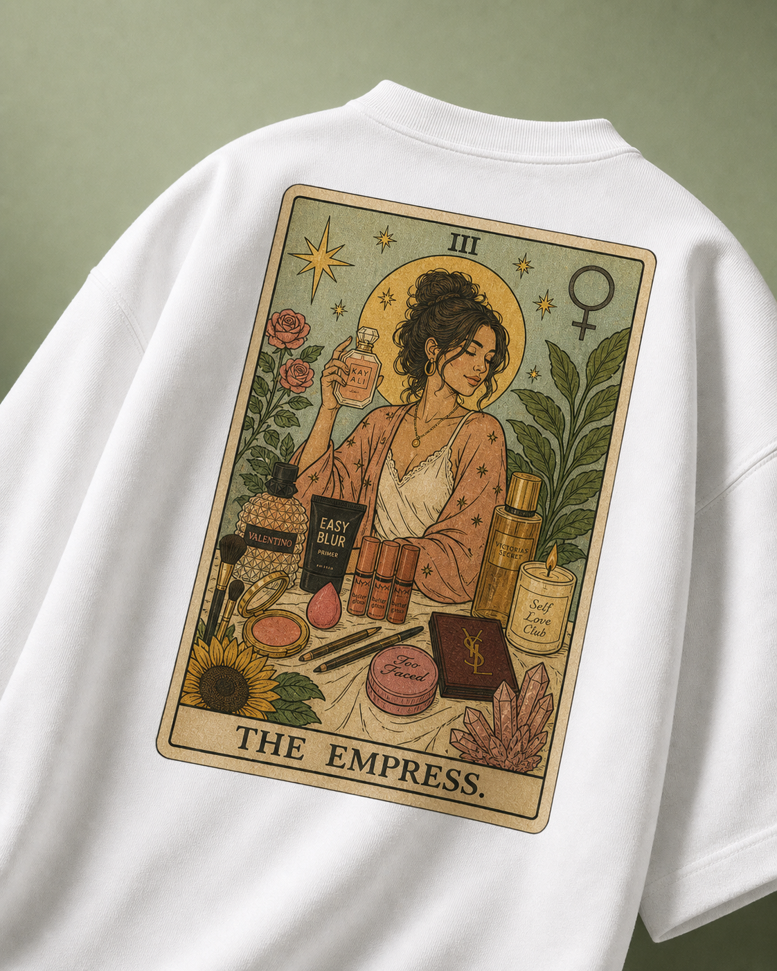 The Empress Unisex Oversized Tee - back view