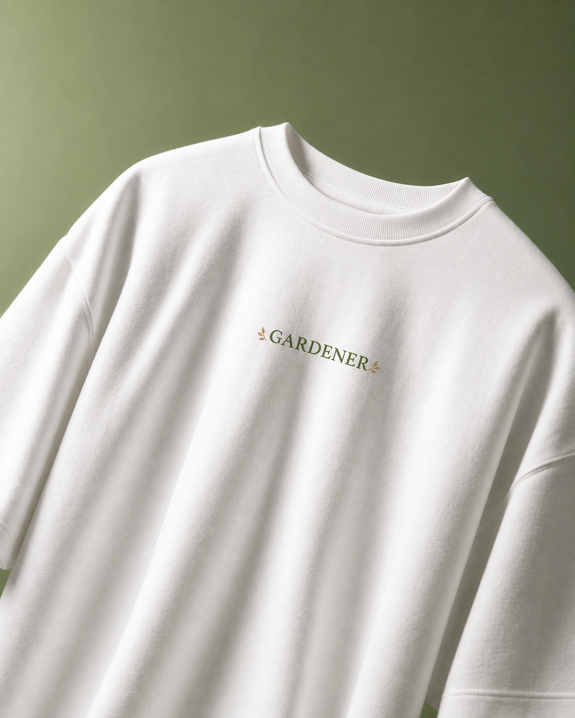 The Gardener Unisex Oversized Tee - front view