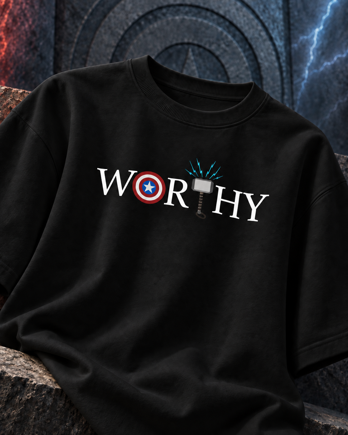 Worthy of the Storm — Black — product view #Color_Black