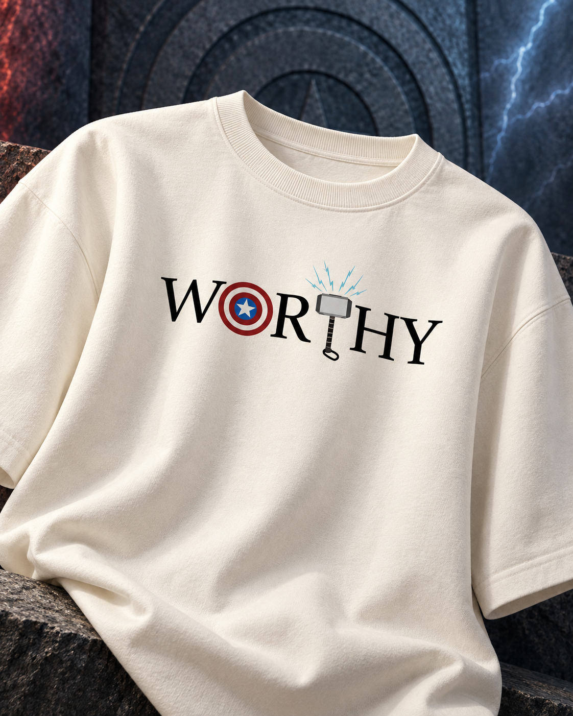 Worthy of the Storm — Off White — product view #Color_Off White