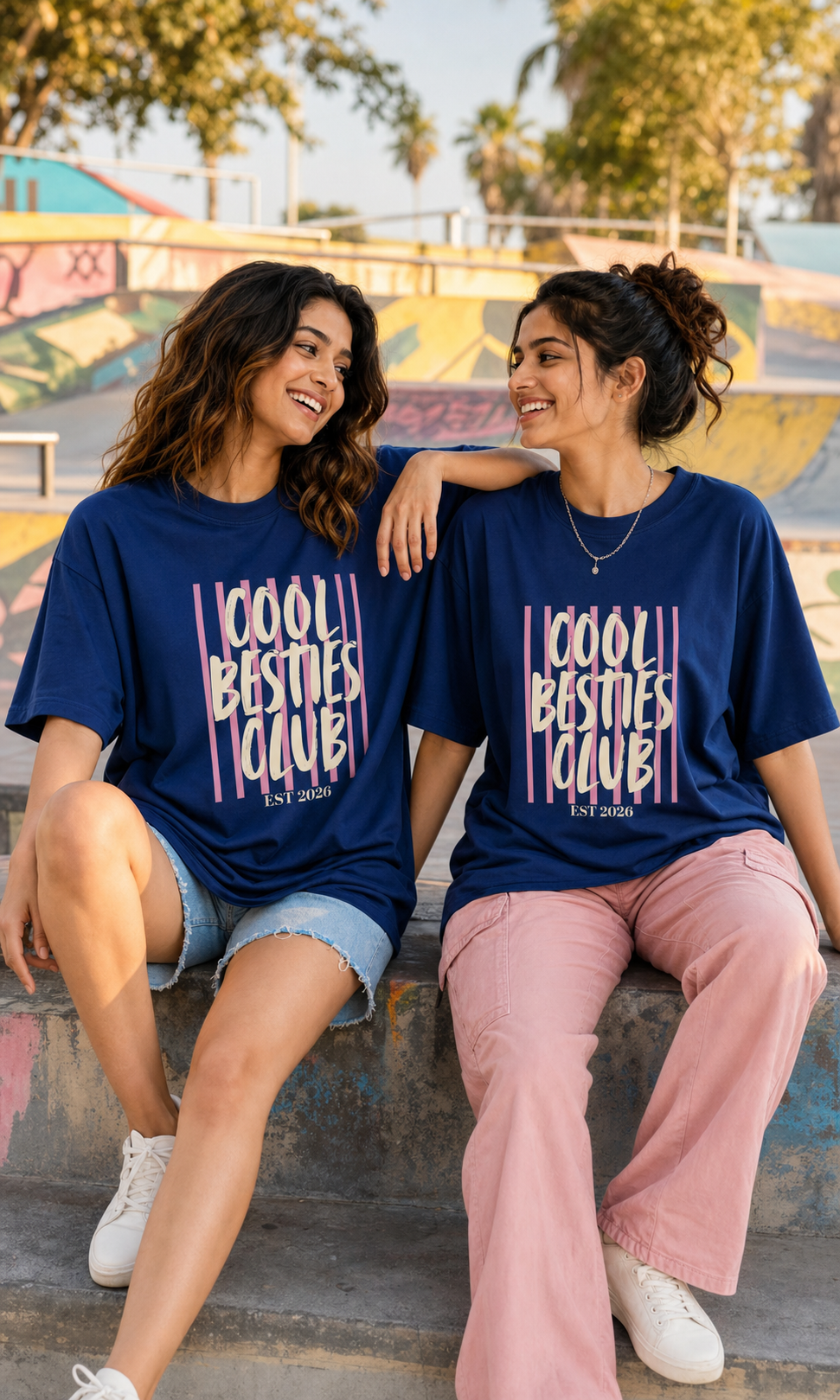 Cool Besties Club Unisex Matching T-Shirts – 03 Royal Blue