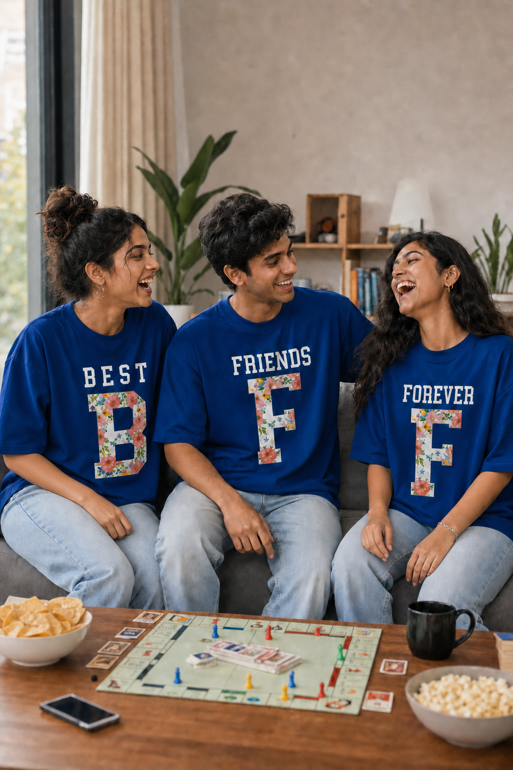 BEST FRIENDS FOREVER (BFF) PERSONALISED UNISEX T-SHIRTS - MATCHING SET
