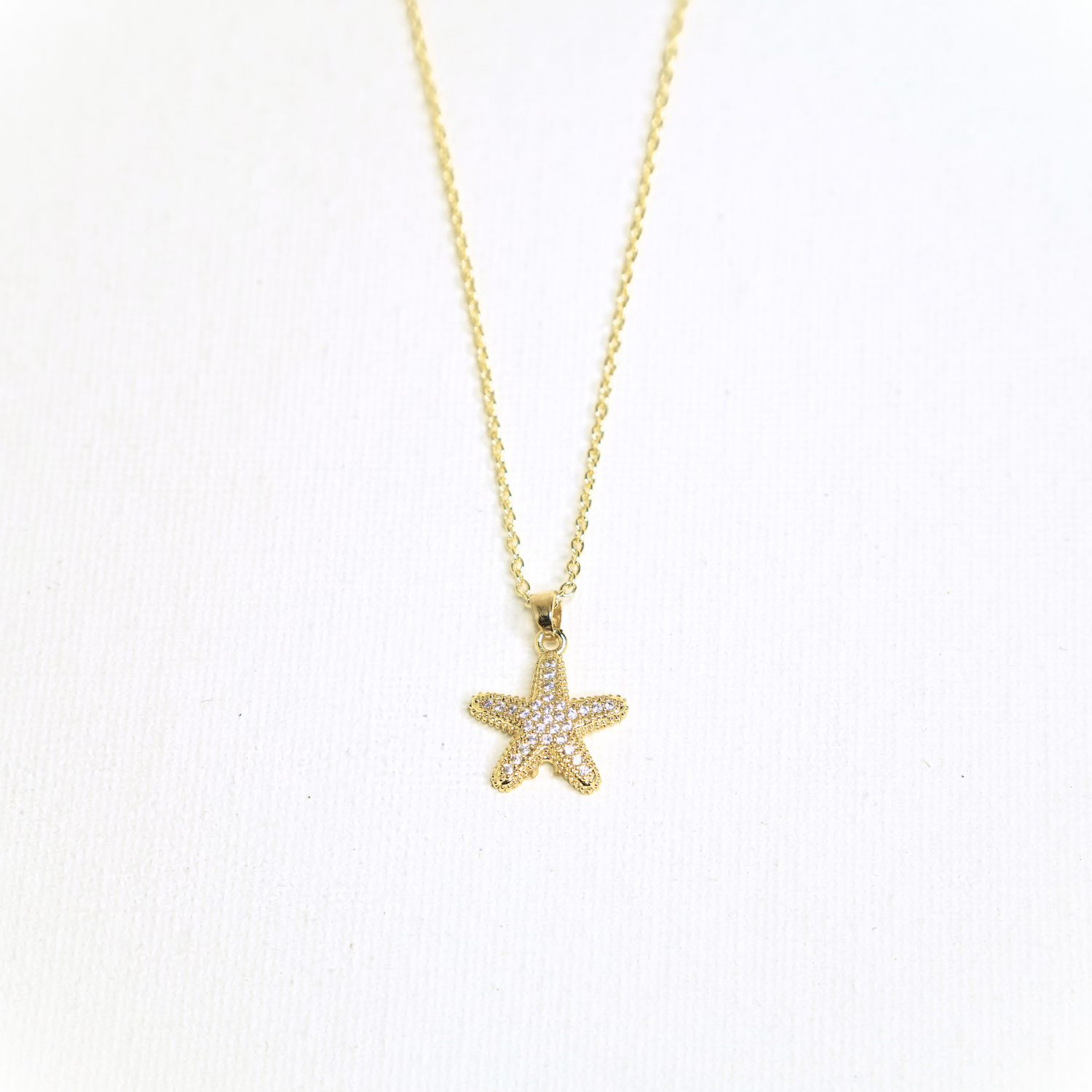 Crystal Starfish Necklace