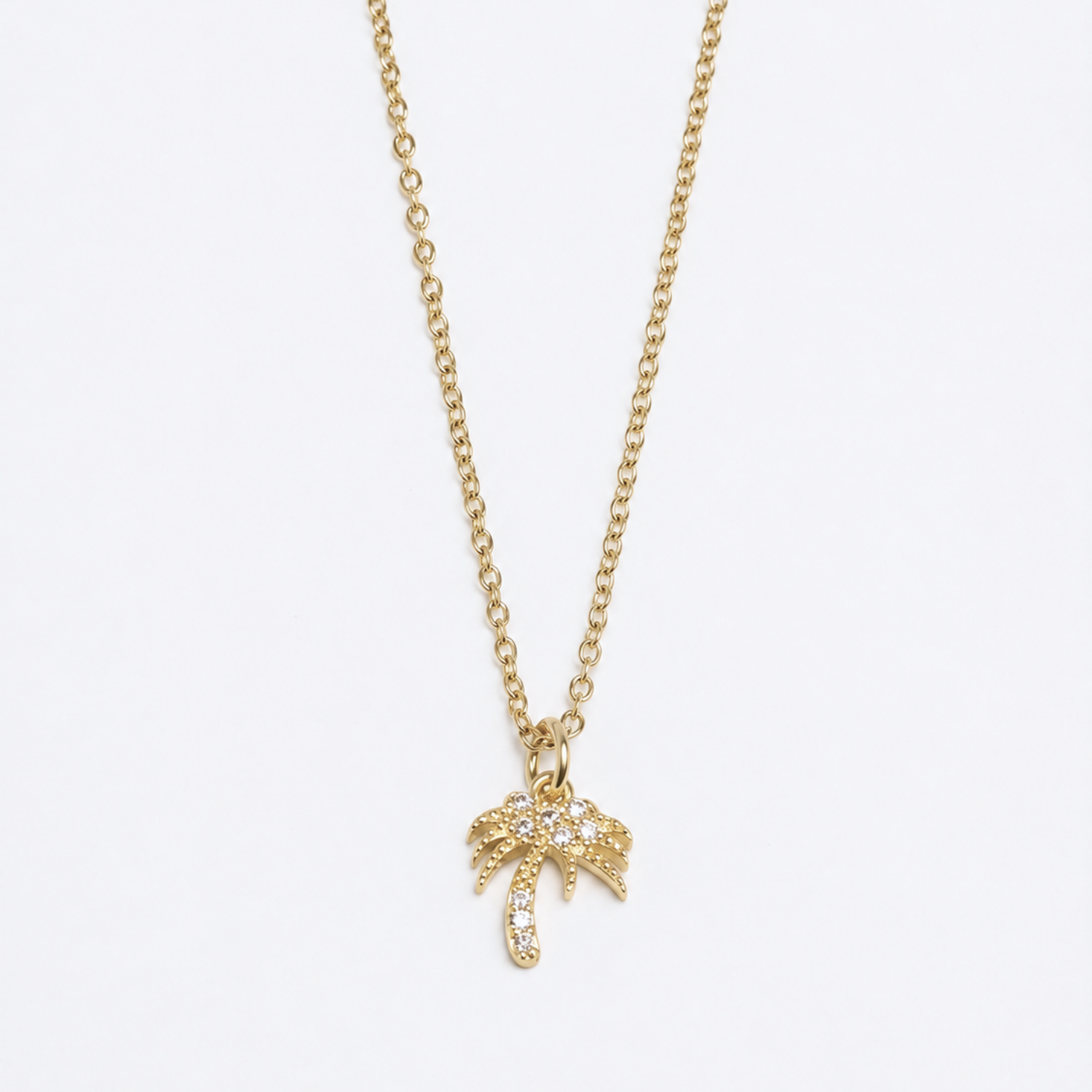 Crystal Palm Tree Necklace
