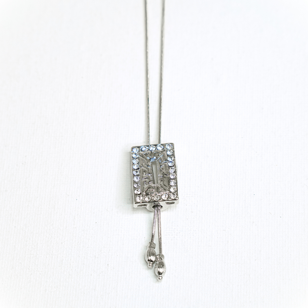 Regal Crystal Lariat Necklace – photo 2
