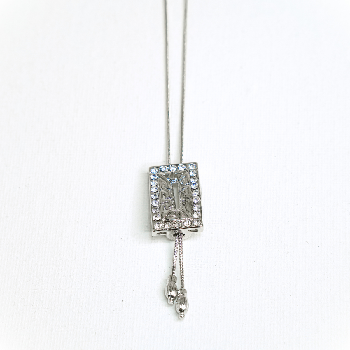 Regal Crystal Lariat Necklace – photo 2